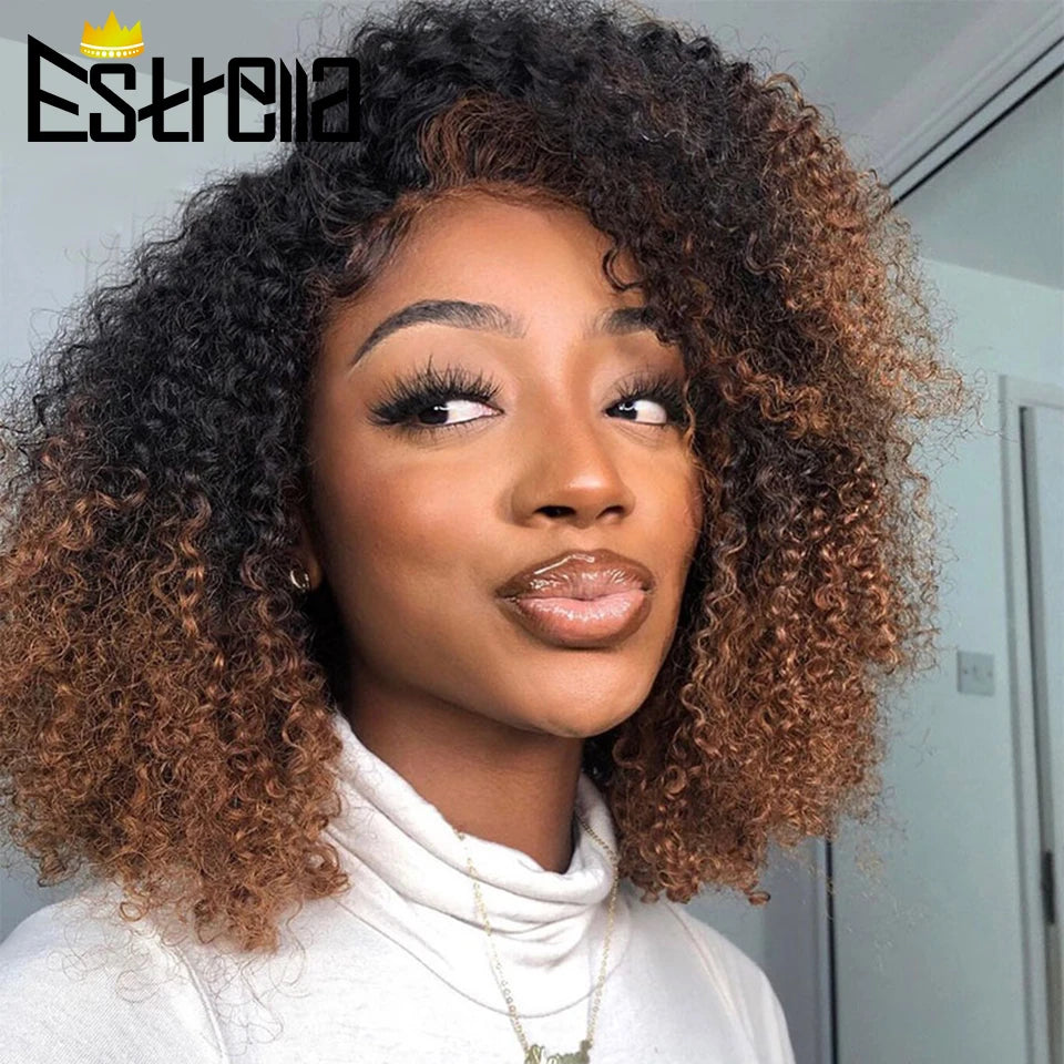 Afro Curly Hair 100% Remy Mongolian Human Hair 6Pcs/Lot Bundles Human Hair Extensions - BeautiMass