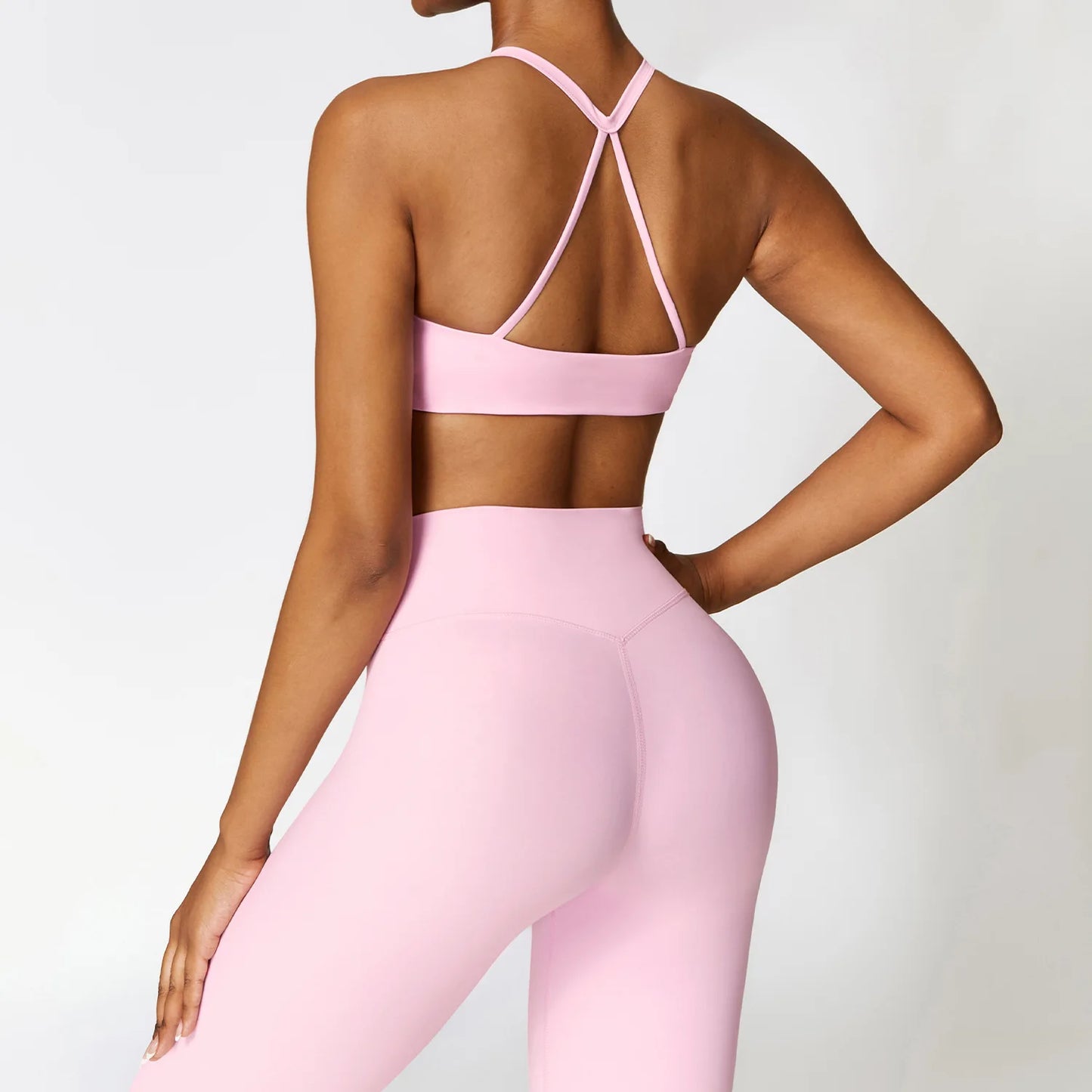 Yoga Clothing Suits Athletic Wear Women High Waist Leggings And Top Two Piece Sports Set Gym Tracksuit Fitness Workout Outfits - BeautiMass