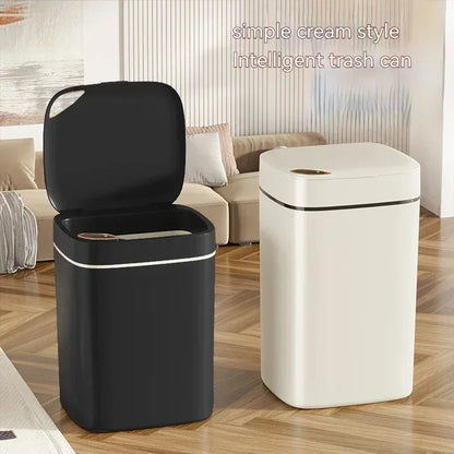 16L Smart Automatic Sensor Indoor Bathroom Crack Trash Can - BeautiMass