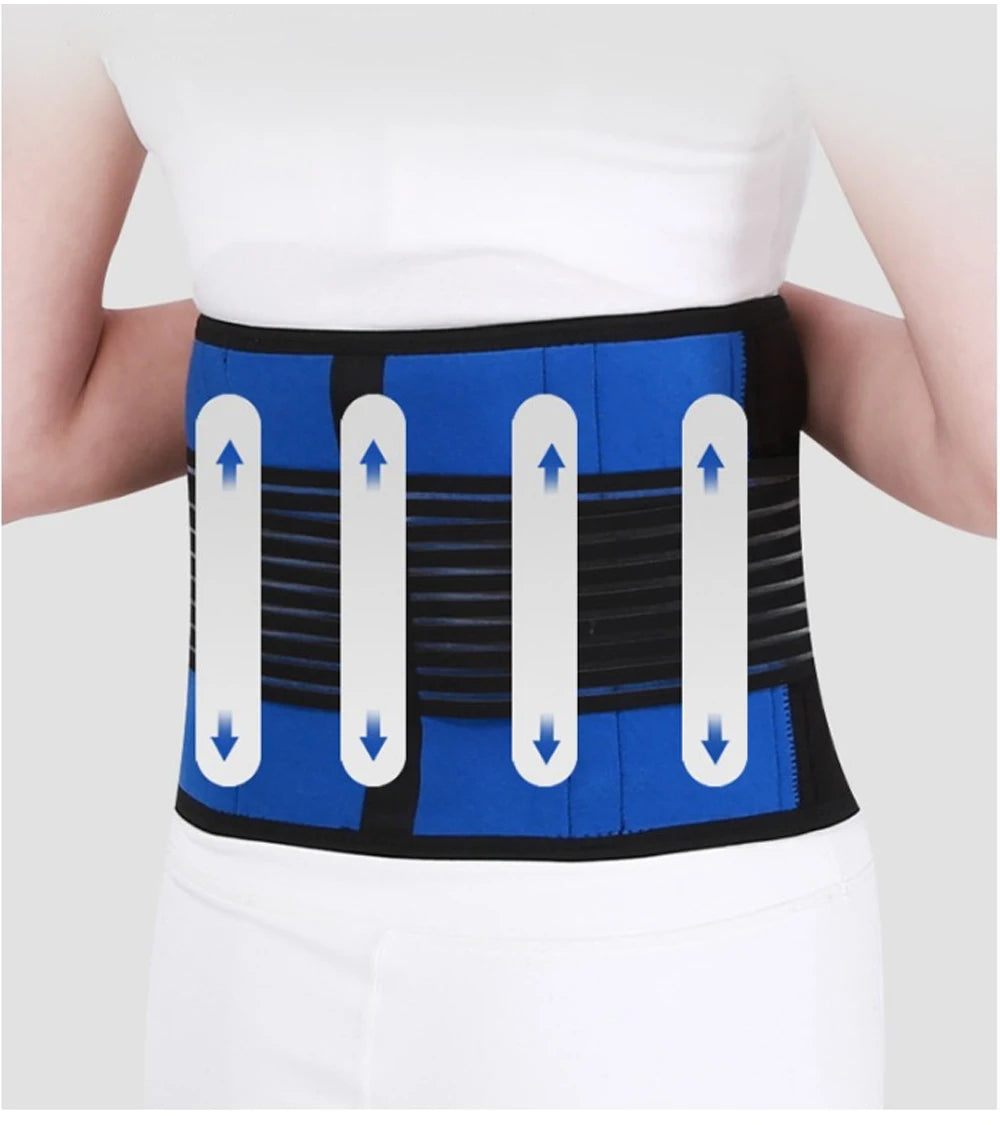 6XL Medical Bone Lumbar Support Back Brace Posture Corrector Waist Trimmer Belt - BeautiMass