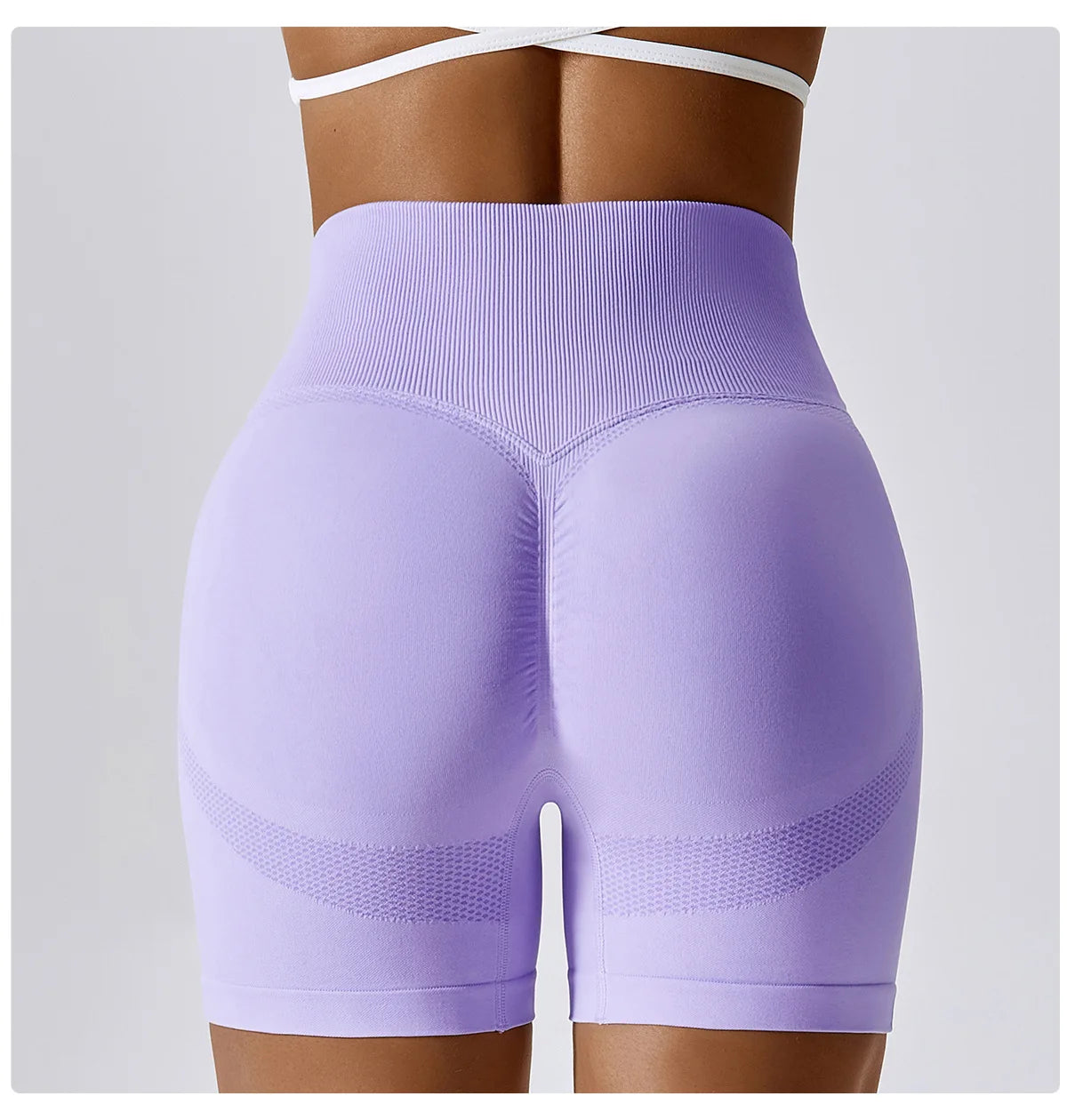 Women Seamless High Waist Sports Shorts For Cycling Jogging Fitness Gym Shorts Leggings - BeautiMass