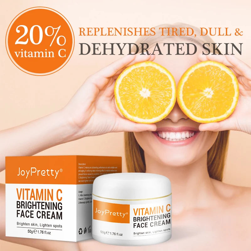 Vitamin C for Face Cream Pigments Dark Spots Removal Whitening Facial Cream - BeautiMass