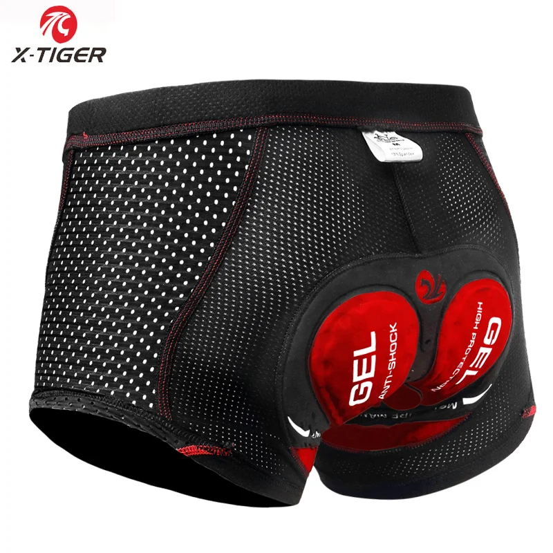 X-TIGER Cycling Underwear 5D Breathable Padded Gel Bike Shorts - BeautiMass