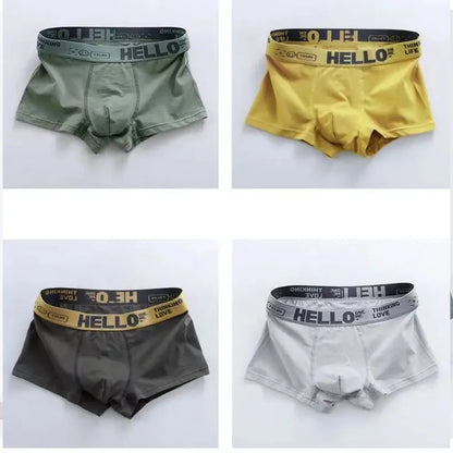 10Pcs/Men's Fashion Underwear High Stretch Boxer Shorts Breathable Soft Plus Size L-4XL - BeautiMass