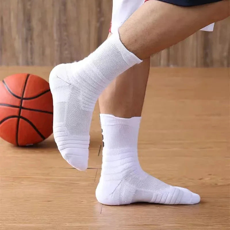 2Pairs Anti-slip Football Socks Men Women Cotton Sock Short Long Tube - BeautiMass