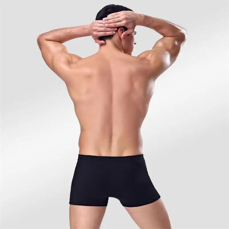 7Pcs/Lot Men's Solid Color Boxer High-quality Moda Comfortable Soft Underwear Size L-6XL - BeautiMass