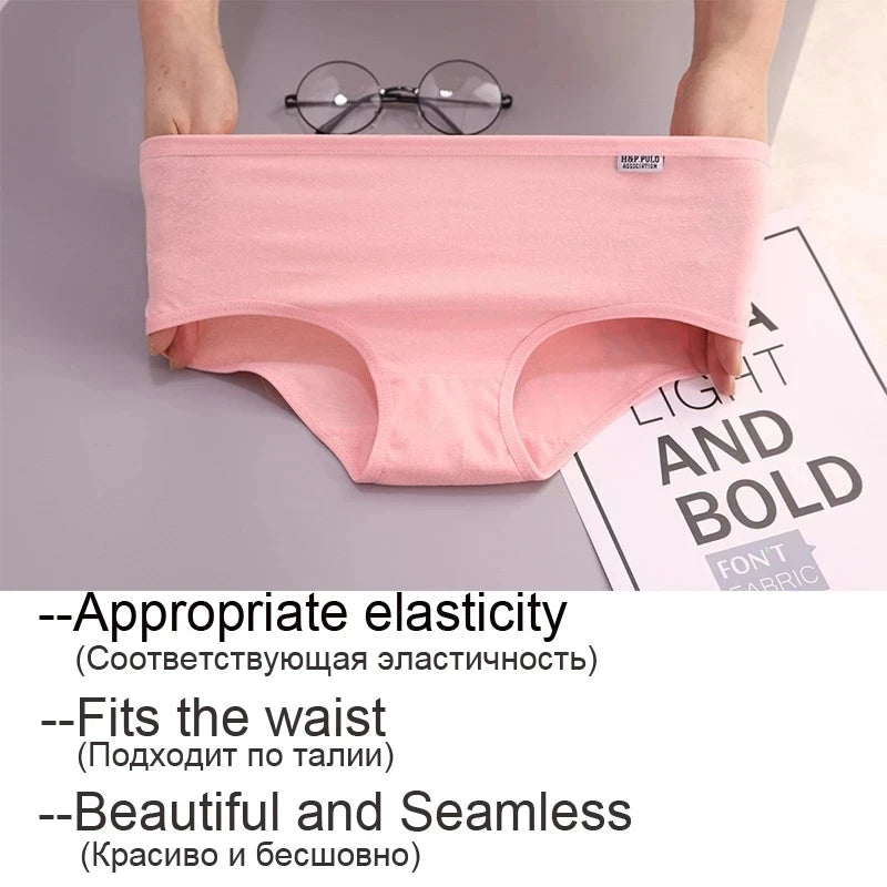 7Pcs Woman Panties For Underwears 100% Cotton Sexy Breathable Soft Lingerie - BeautiMass