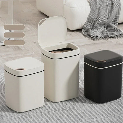 16L Smart Automatic Sensor Indoor Bathroom Crack Trash Can - BeautiMass