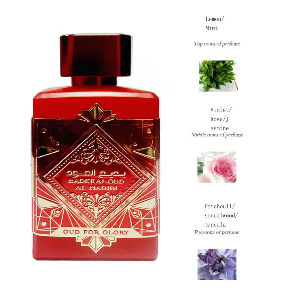 Arabic Style Perfume Women 100ml Long Lasting Fragrance Spray Floral Scent - BeautiMass