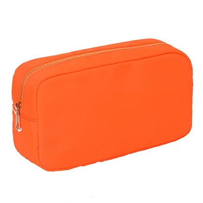 Waterproof Nylon Durable Toiletry Cosmetic Bag Solid Color - BeautiMass