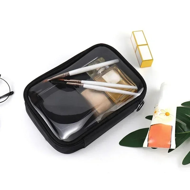 Waterproof Transparent Cosmetic Makeup Travel Zipper Clear bag - BeautiMass