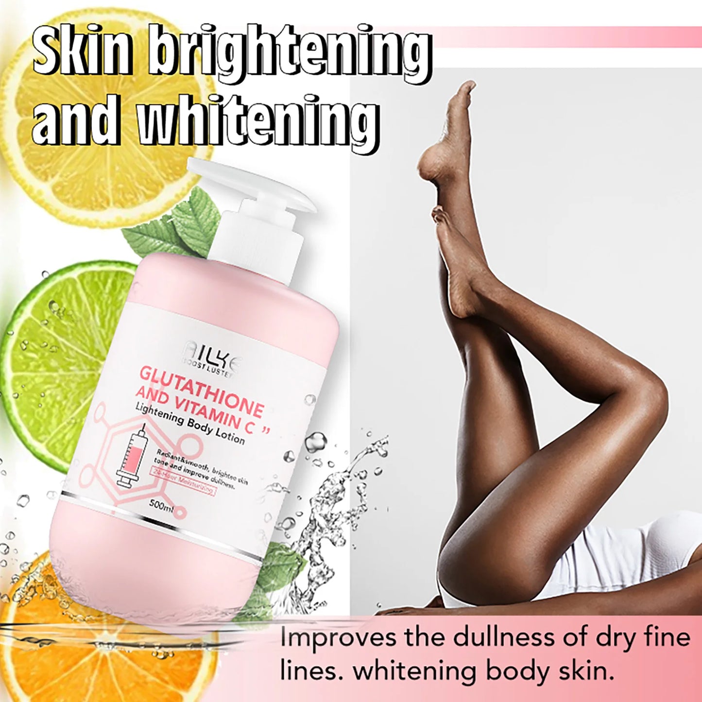 AILKE Brightening Skin Care Set, With Vitamin C, Glutathione, Deep Moisturizing - BeautiMass