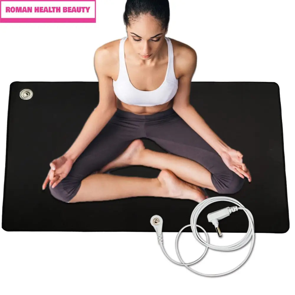 90x60cm Grounding Mat Pad Health With Earthing Cable Release Electrostatic - BeautiMass