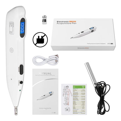 Acupuncture Pen With Digital Display Electro Acupuncture Point Muscle Stimulator - BeautiMass