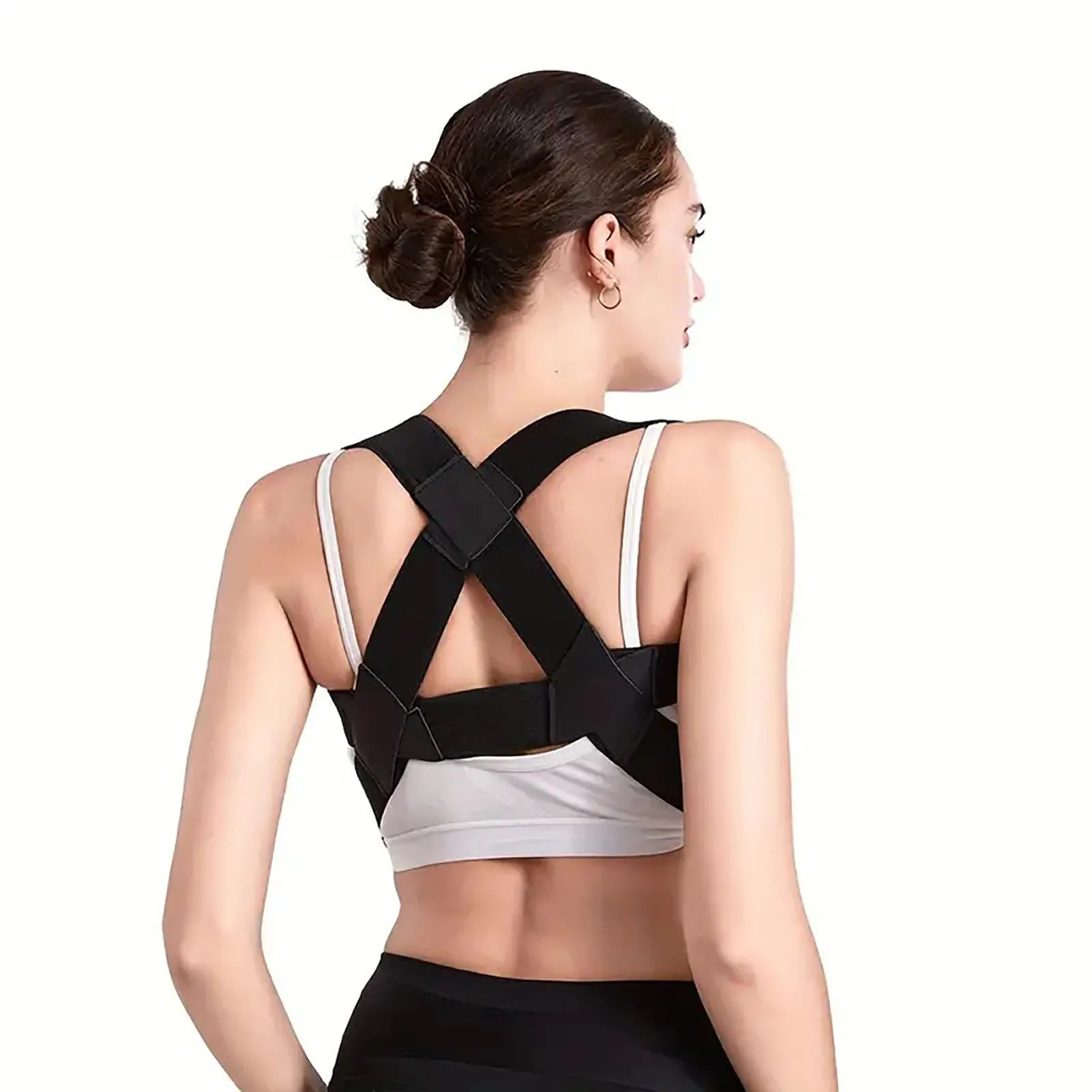 Back Posture Corrector Fully Adjustable Straightener Upper Spine Support Back Brace Posture Corrector - BeautiMass