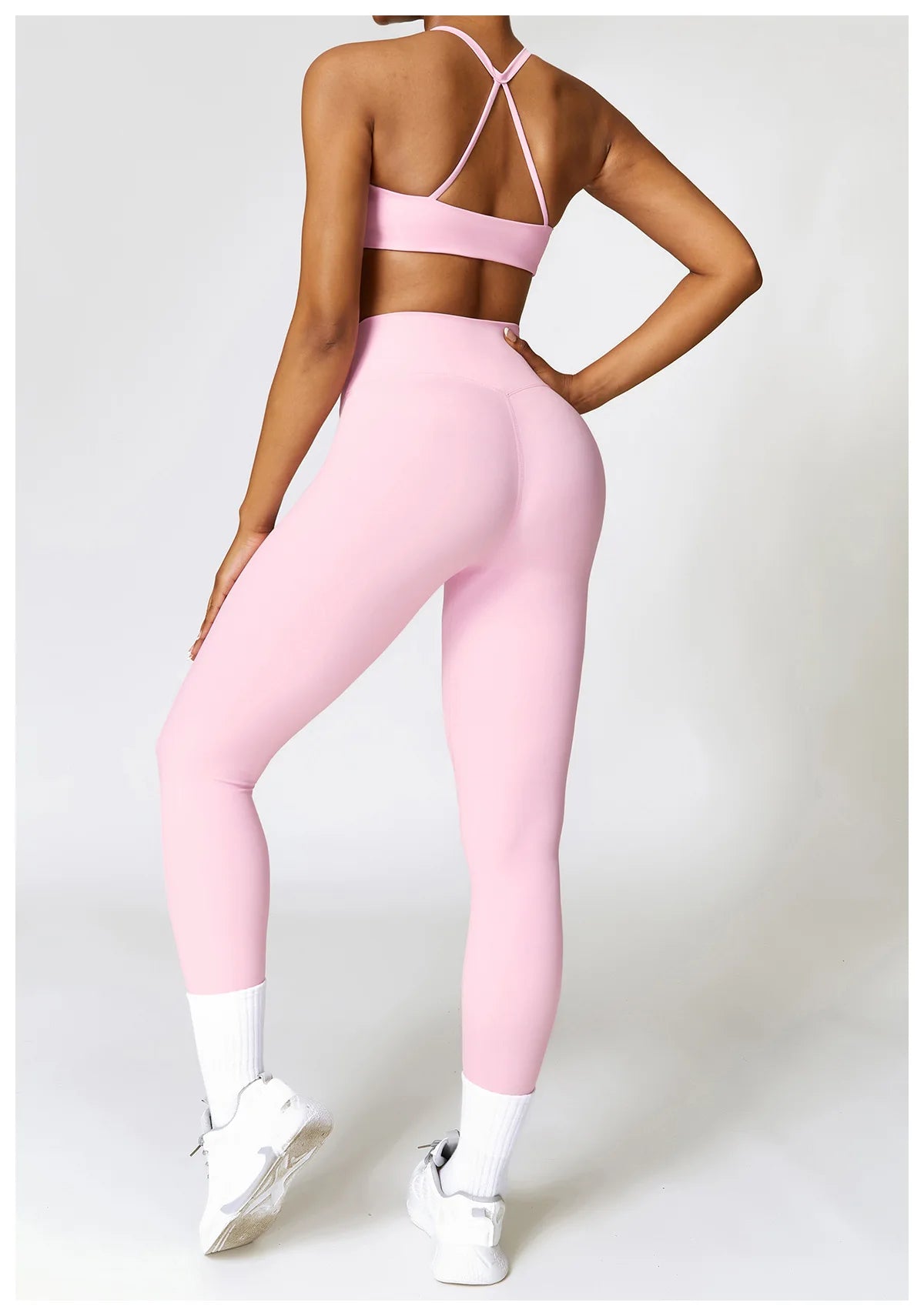 Yoga Clothing Suits Athletic Wear Women High Waist Leggings And Top Two Piece Sports Set Gym Tracksuit Fitness Workout Outfits - BeautiMass