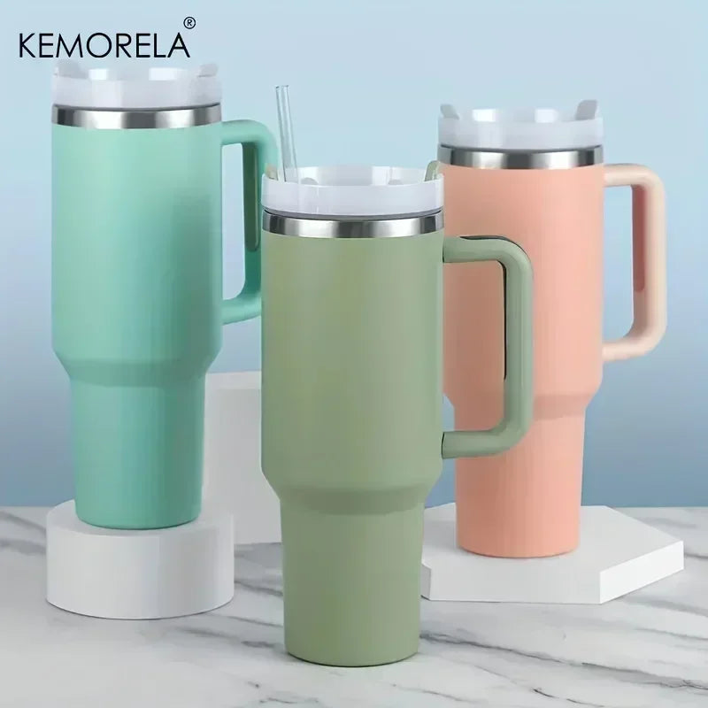 40oz 304 Stainless Steel Insulated Cold Hot Water Thermal Coffee Mugs Vacuum Flask - BeautiMass