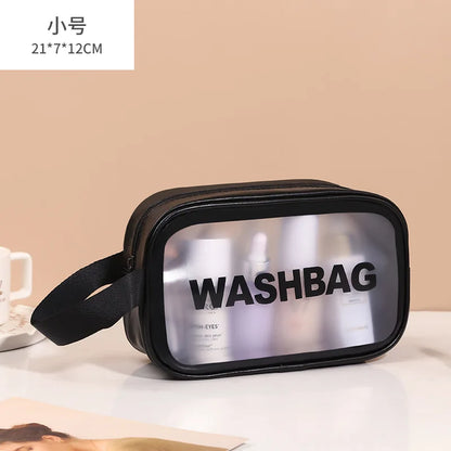 Transparent PVC Storage Travel Organizer Clear Makeup Bag - BeautiMass