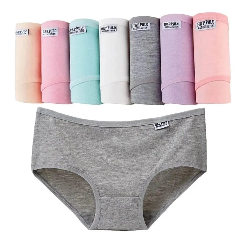 7Pcs Panties Plus Size Underwear Cotton Briefs Soft Panties - BeautiMass