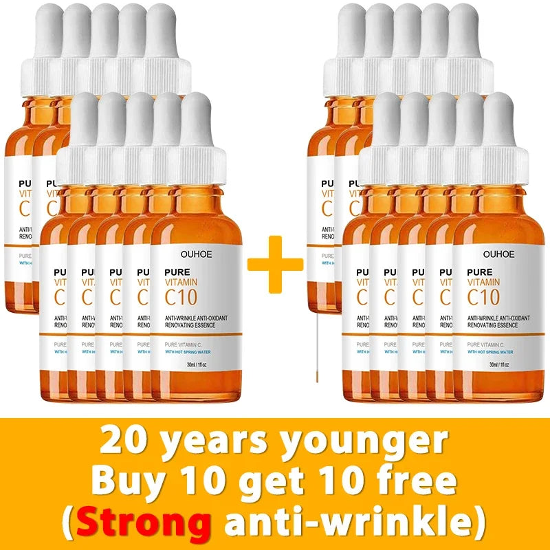 Vitamin C Wrinkle Remover Face Serum Lifting Firming Fade Fine Lines - BeautiMass