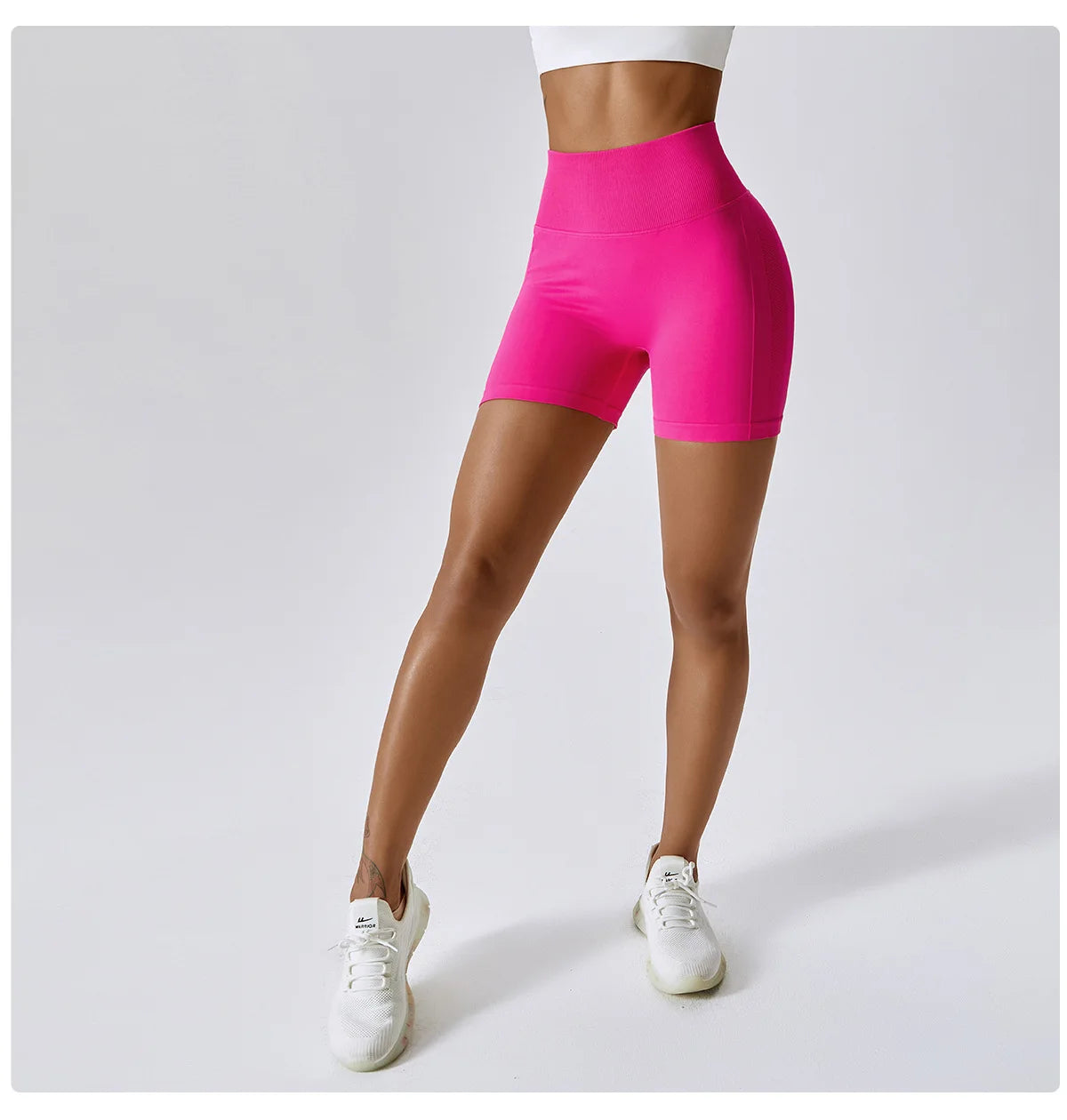 Women Seamless High Waist Sports Shorts For Cycling Jogging Fitness Gym Shorts Leggings - BeautiMass