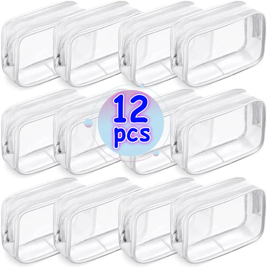 Transparent PVC Storage Travel Organizer Makeup Beautician Bag - BeautiMass