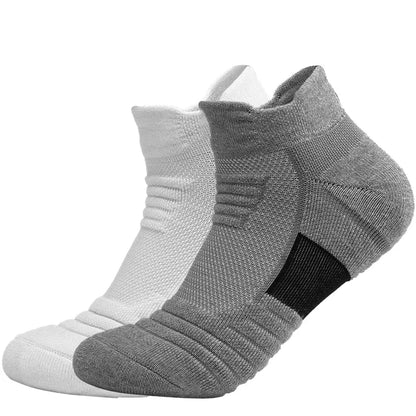 2Pairs Anti-slip Football Socks Men Women Cotton Sock Short Long Tube - BeautiMass