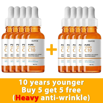 Vitamin C Wrinkle Remover Face Serum Lifting Firming Fade Fine Lines - BeautiMass