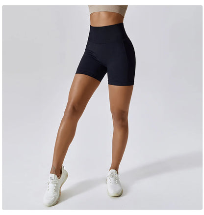 Women Seamless High Waist Sports Shorts For Cycling Jogging Fitness Gym Shorts Leggings - BeautiMass