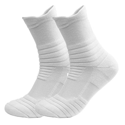 2Pairs Anti-slip Football Socks Men Women Cotton Sock Short Long Tube - BeautiMass