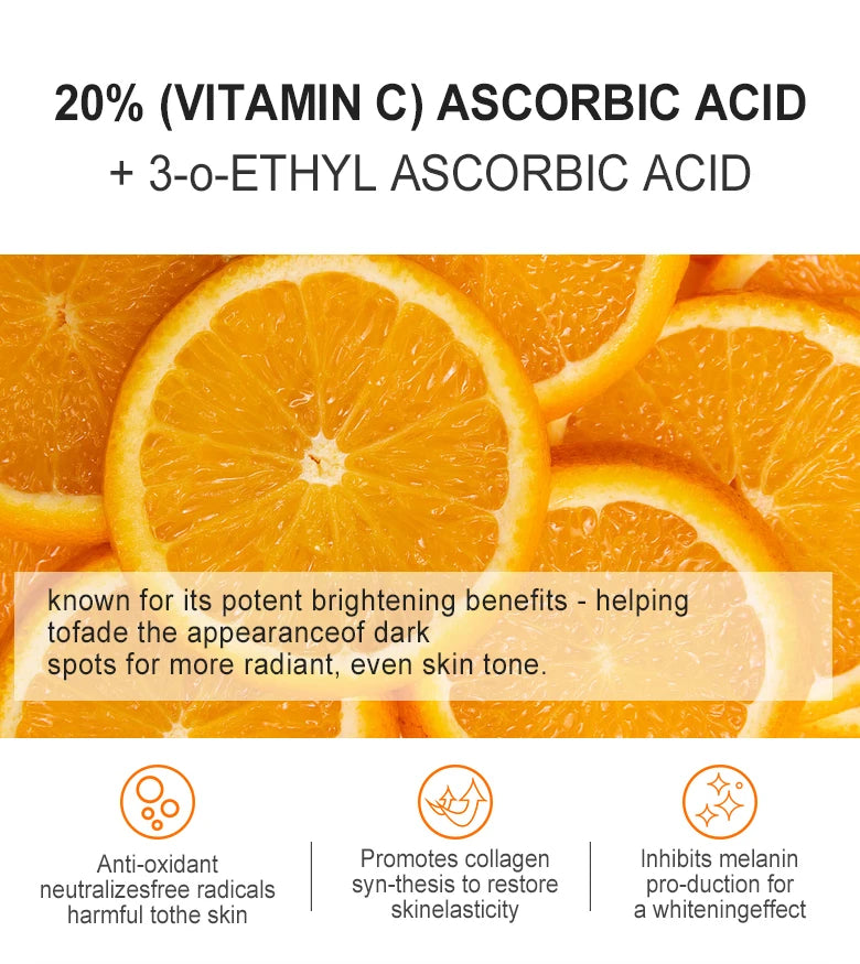 Vitamin C Face Cream Whitening Dark Spots Removal Moisturizing Facial Cream - BeautiMass