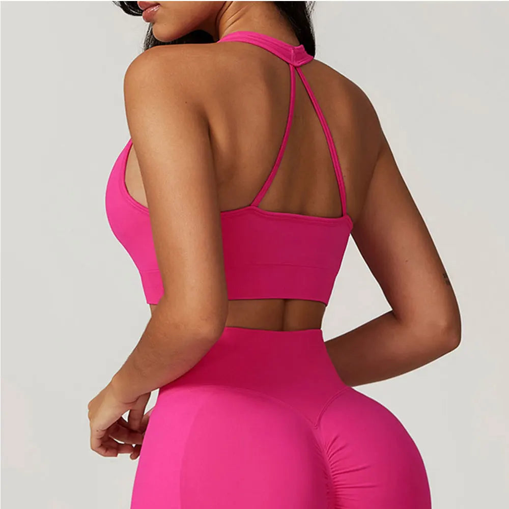 Women Sports Underwear Seamless Workout Bra Top Push Up Fitness Yoga Bra Sport Tops For Women Breathable Running Vest Gym Wear BeautiMass