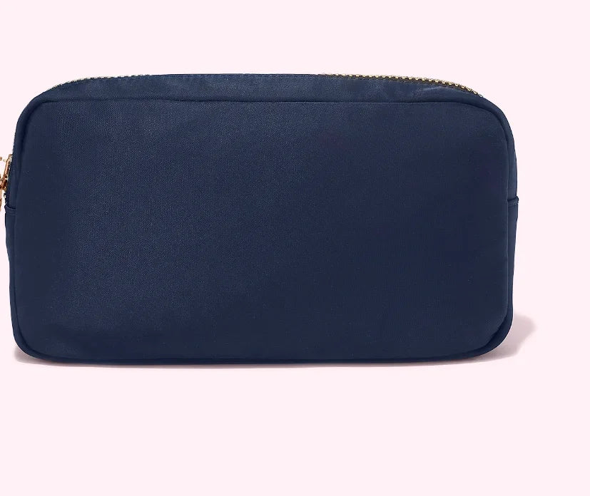 Waterproof Nylon Durable Toiletry Cosmetic Bag Solid Color - BeautiMass