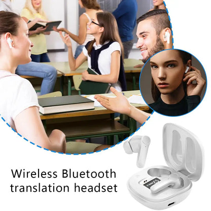 Translation Headphones B11 Instant Languages Voice Smart Translator Wireless Bluetooth - BeautiMass