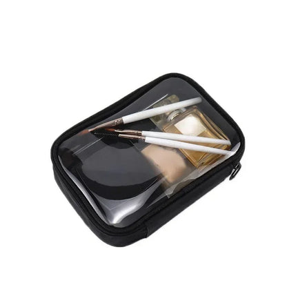 Waterproof Transparent Cosmetic Makeup Travel Zipper Clear bag - BeautiMass