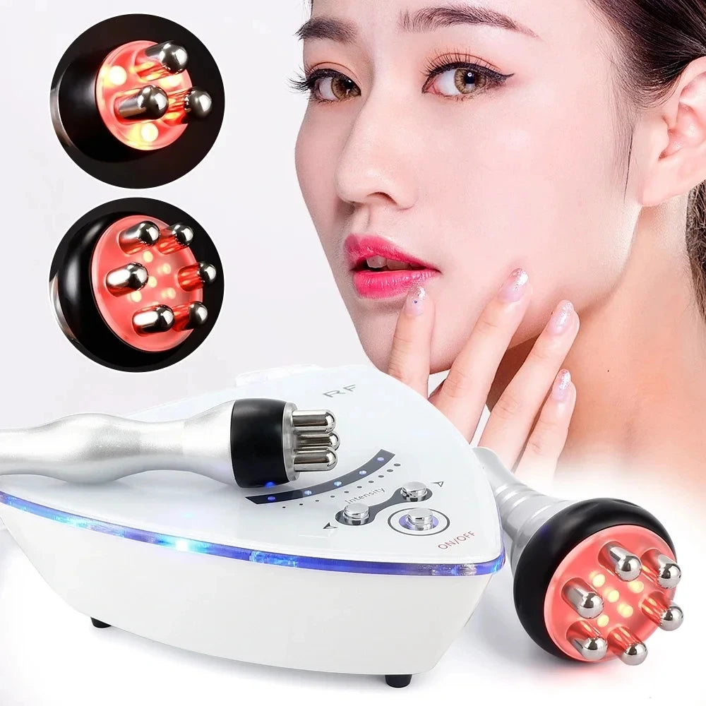 2 In 1 RF Skin Tightening Machine Facial Eyes Body Leg Lifting Machine Skin Rejuvenation Anti Wrinkle Health Beauty Massager BeautiMass