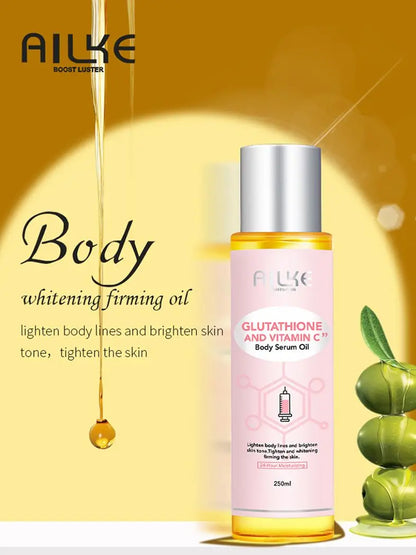 AILKE Brightening Skin Care Set, With Vitamin C, Glutathione, Deep Moisturizing - BeautiMass