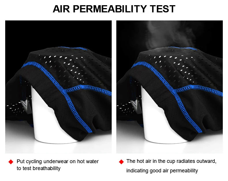 X-TIGER Cycling Underwear 5D Breathable Padded Gel Bike Shorts - BeautiMass