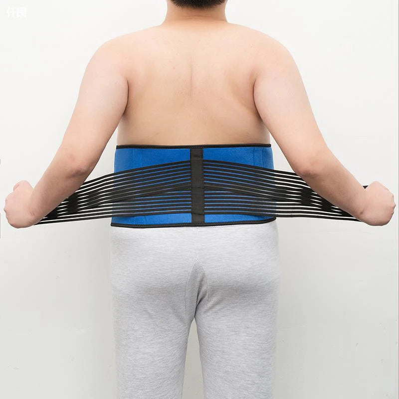 6XL Medical Bone Lumbar Support Back Brace Posture Corrector Waist Trimmer Belt - BeautiMass