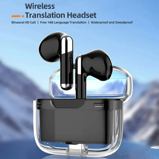 Bluetooth Wireless Voice Translation Headphone 144 Language Instant Real Time Translator Earphone for IOS Android - BeautiMass