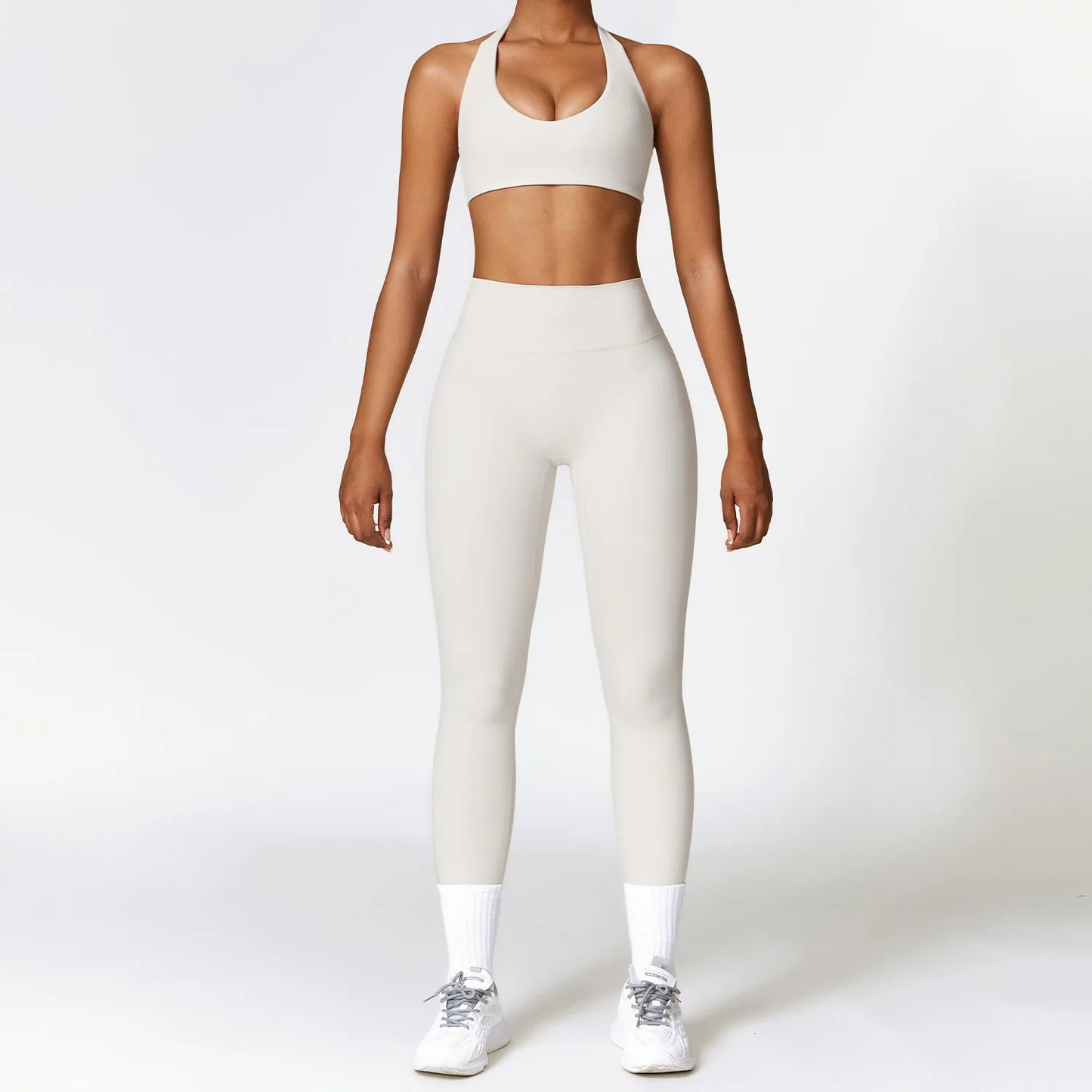 Yoga Clothing Suits Athletic Wear Women High Waist Leggings And Top Two Piece Sports Set Gym Tracksuit Fitness Workout Outfits - BeautiMass