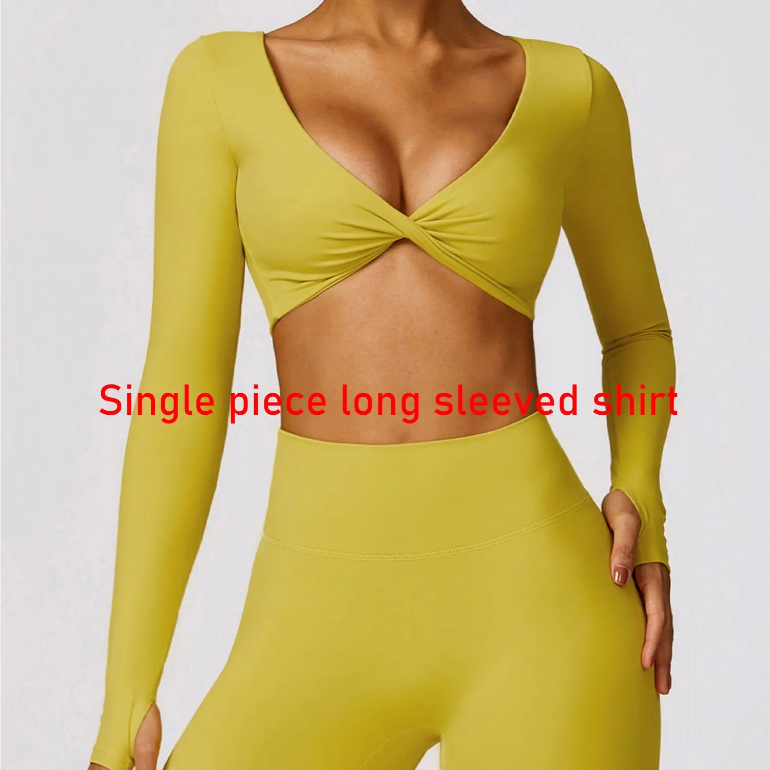 Yoga Shirts Long Sleeve Yoga Crop Tops Bra Integrated Gym Shirt - BeautiMass