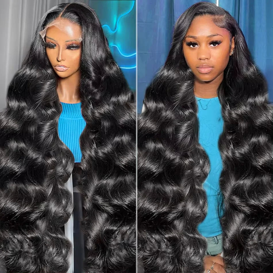 Body Wave Lace Front Human Hair 200% 360 HD Transparent Lace Frontal Remy Hair Wig - BeautiMass