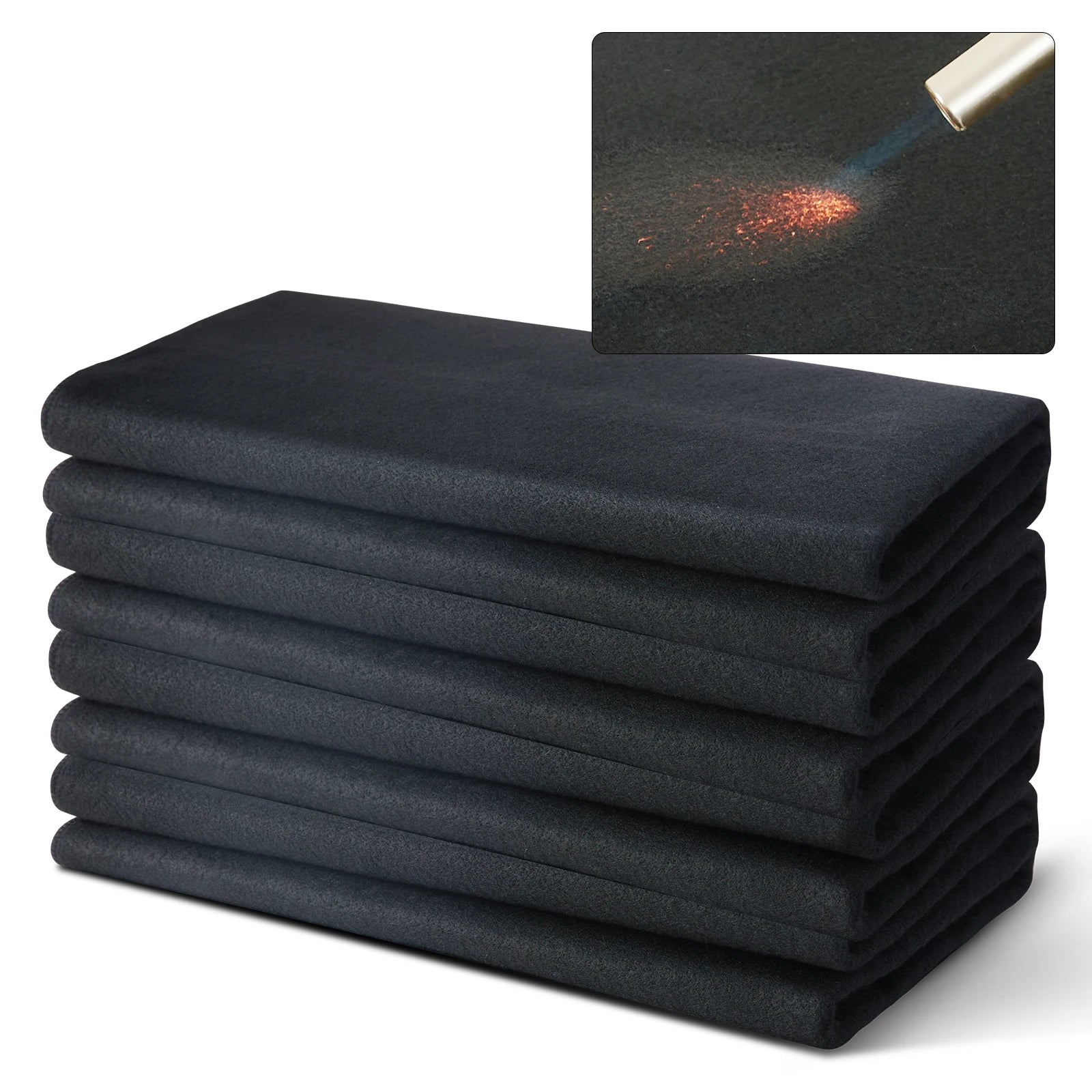 VEVOR Carbon Felt Welding Blanket 4 Pack Heat Resistant Welding Blanket Set - BeautiMass