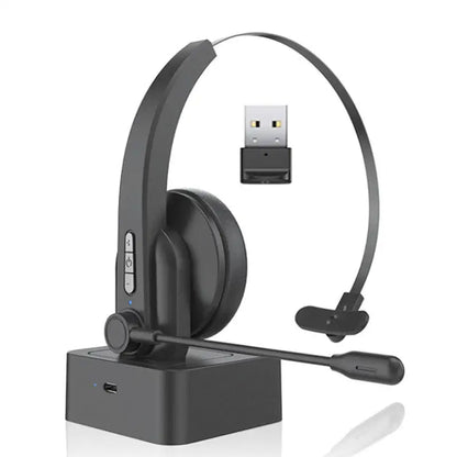 AI Single microphone Bluetooth call translation headset headset microphone telemarketing - BeautiMass