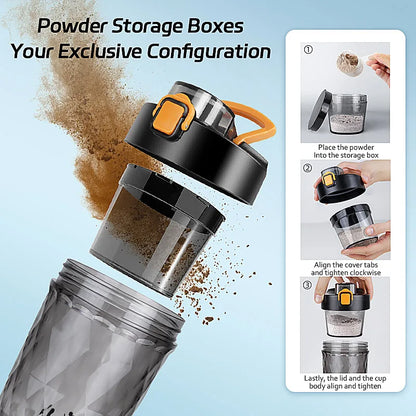 650ml Electric Protein Powder Mixing Automatic Shaker Bottle Mixer - BeautiMass