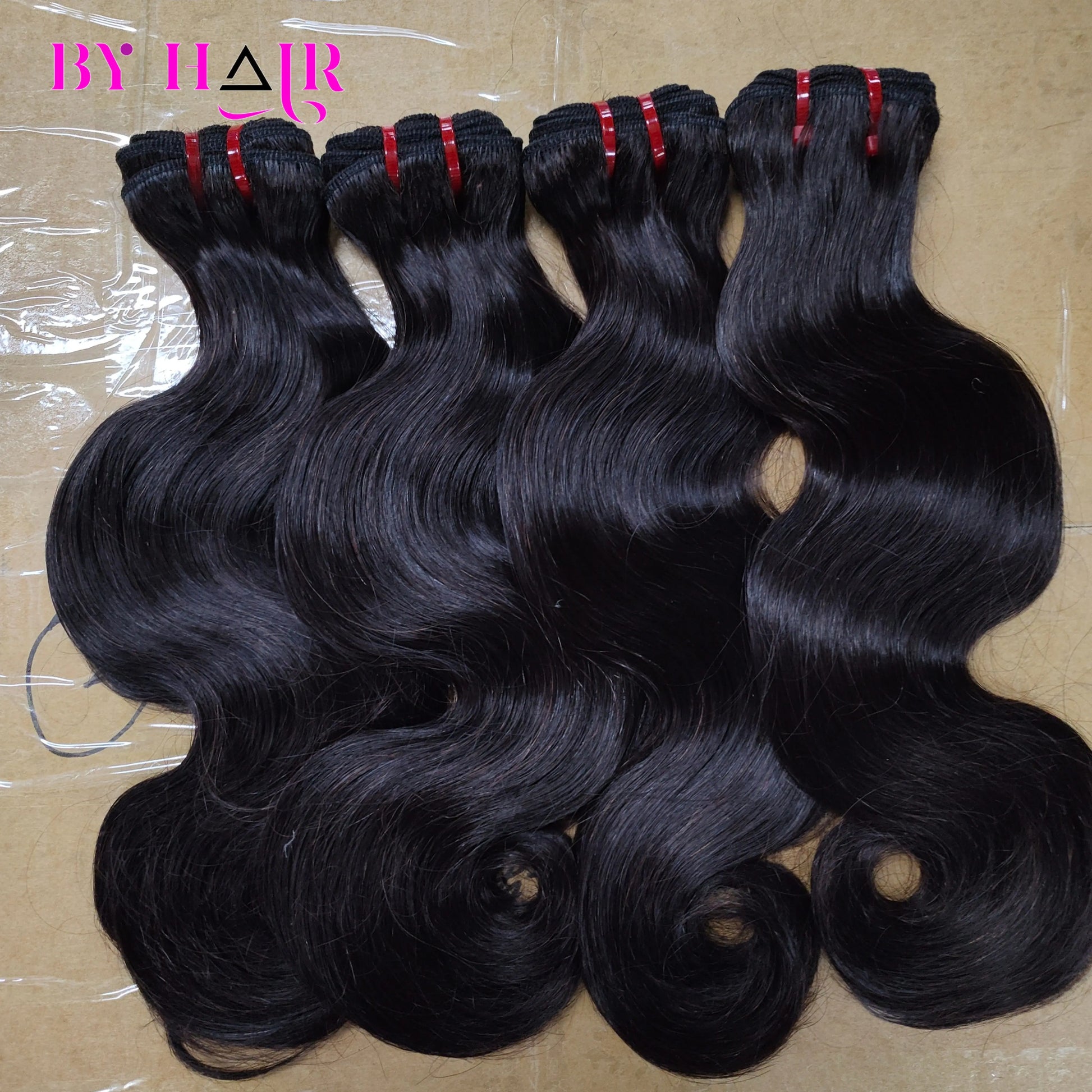 18 20 22 inch Double Drawn Body Wave Human Hair Bundles Full and Thick Hair Extensions - BeautiMass