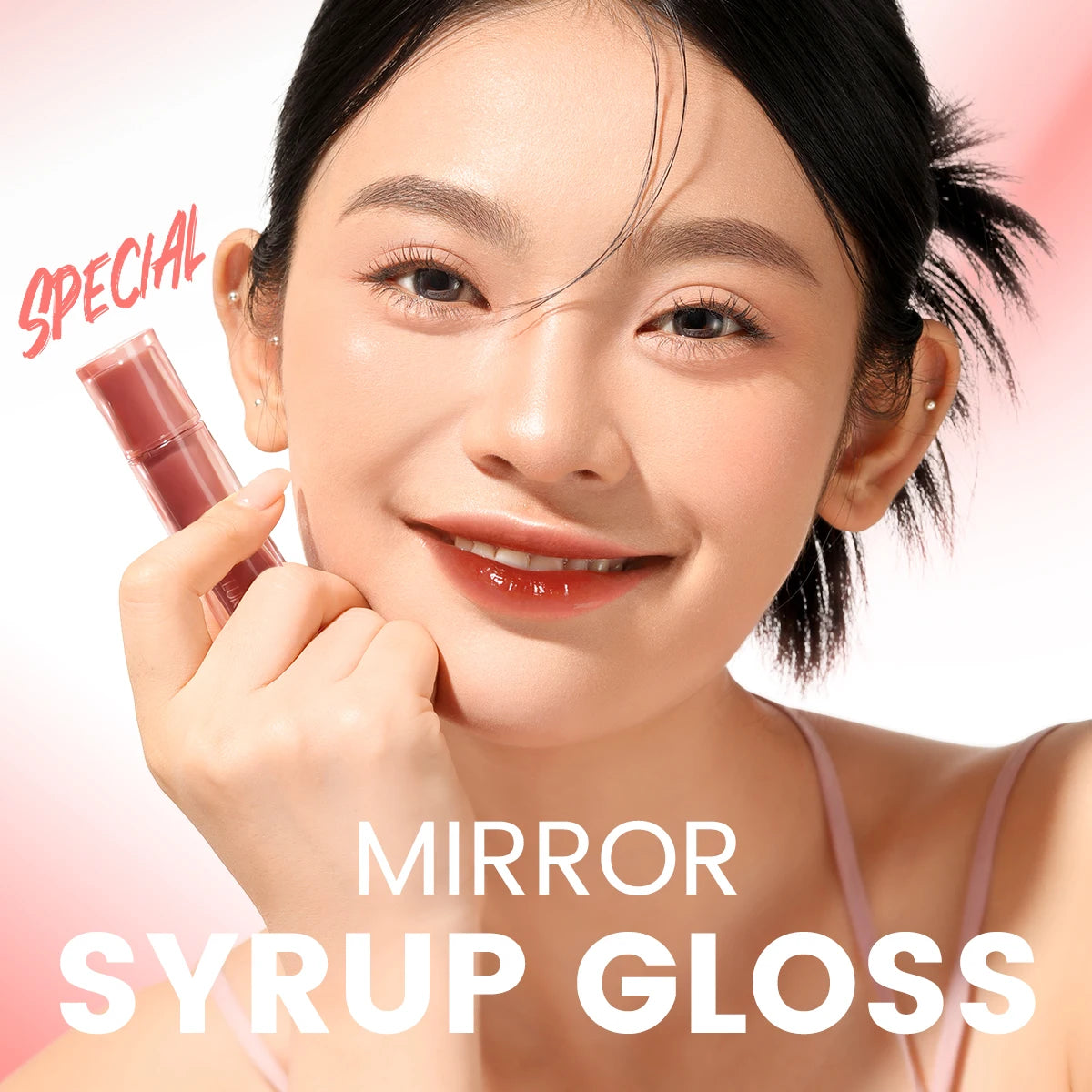 8 Pcs/Set Mirror Lip Glosses Non-stick Cup Liquid Lipstick Moisturizing - BeautiMass