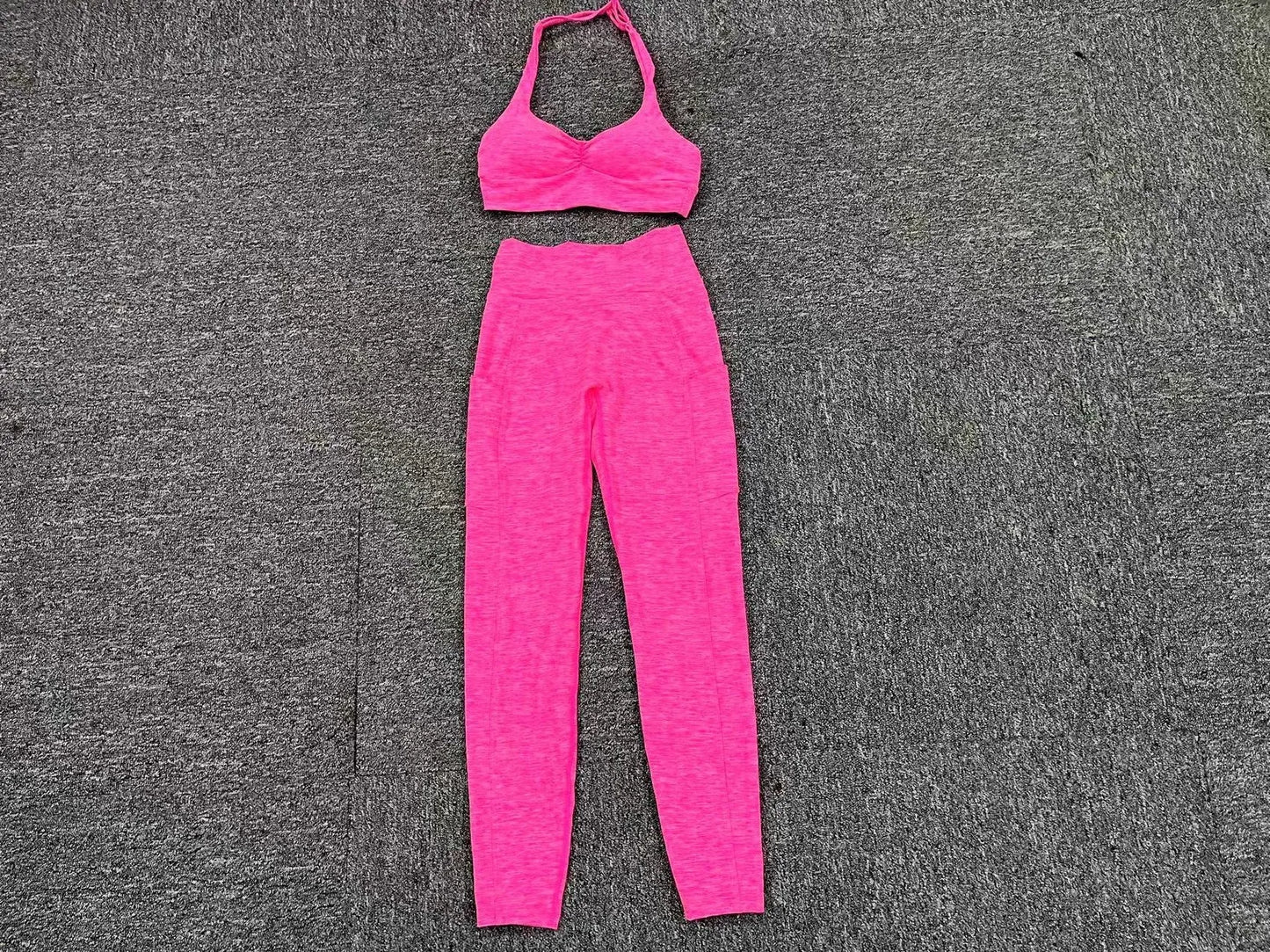 Women's Tracksuit Fitness Suit Yoga Sets Sportswear Clothes Bra+High Waist Leggings - BeautiMass