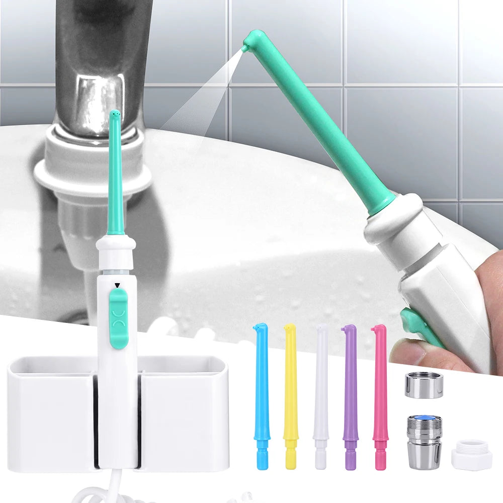 LISM Water Dental Flosser Faucet Oral Irrigator Floss Dental Irrigator Dental Pick Oral Irrigation Teeth Cleaning Machine BeautiMass